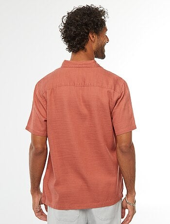 Chemise manches courtes unies