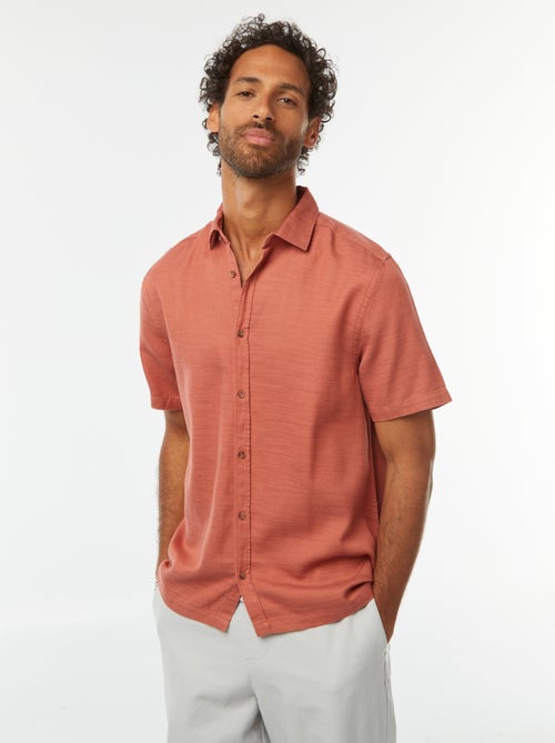 Chemise manches courtes unies - Kiabi