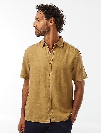 Chemise manches courtes unies