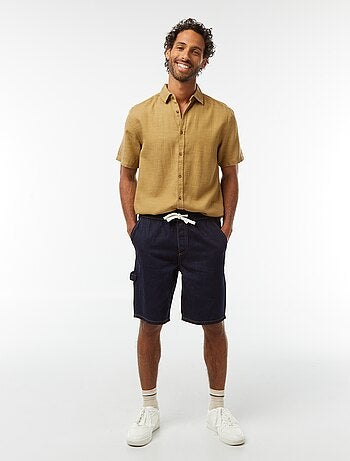 Chemise manches courtes unies