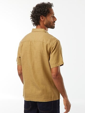 Chemise manches courtes unies