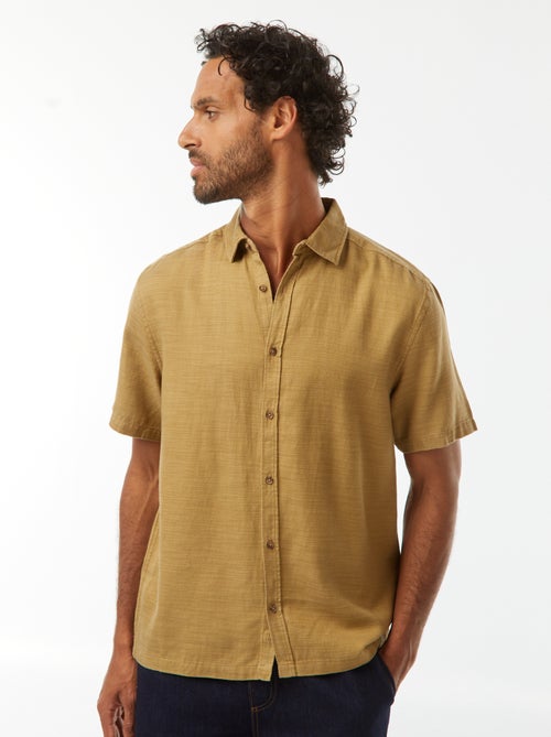 Chemise manches courtes unies - Kiabi