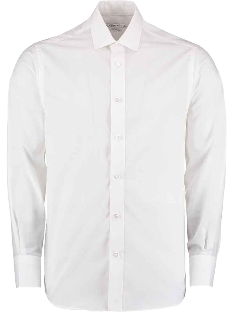 Chemise manches longues - kustom kit Blanc - Kiabi