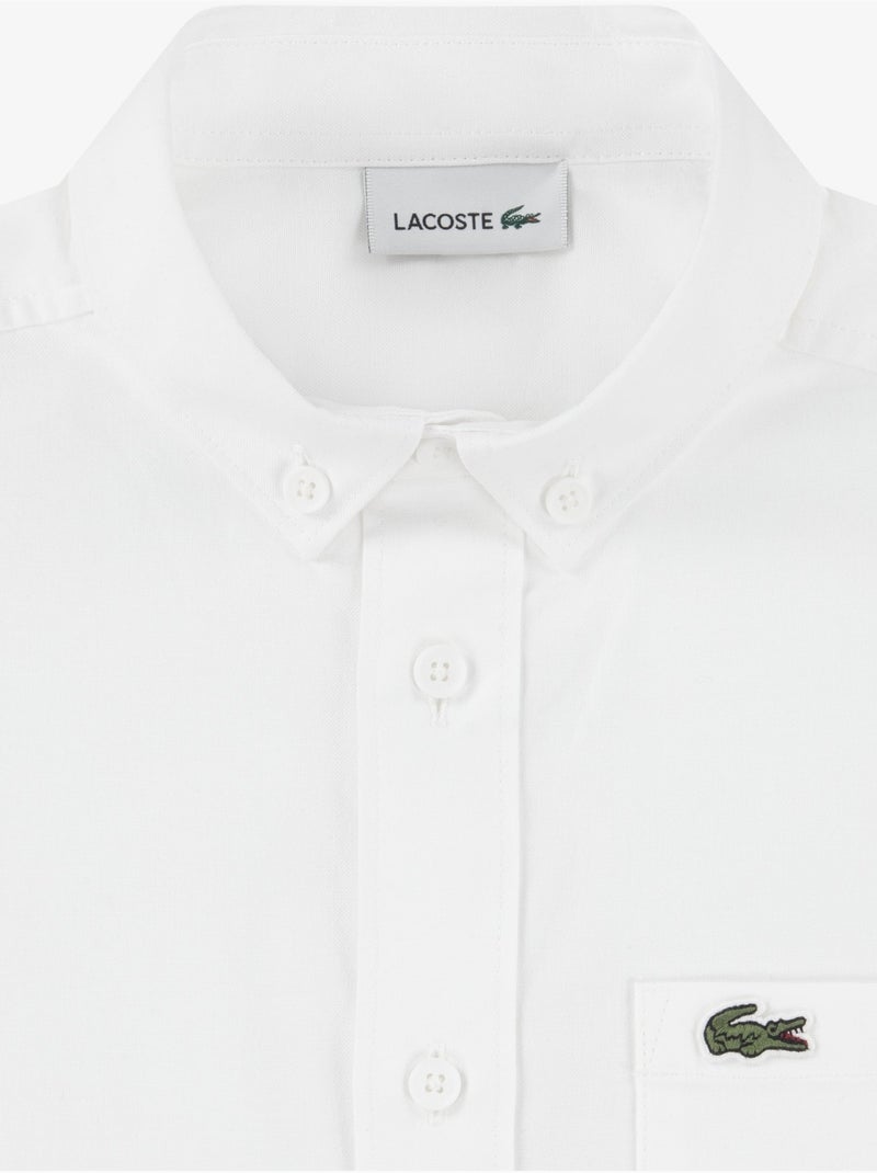Chemise manches longues - Lacoste Blanc - Kiabi