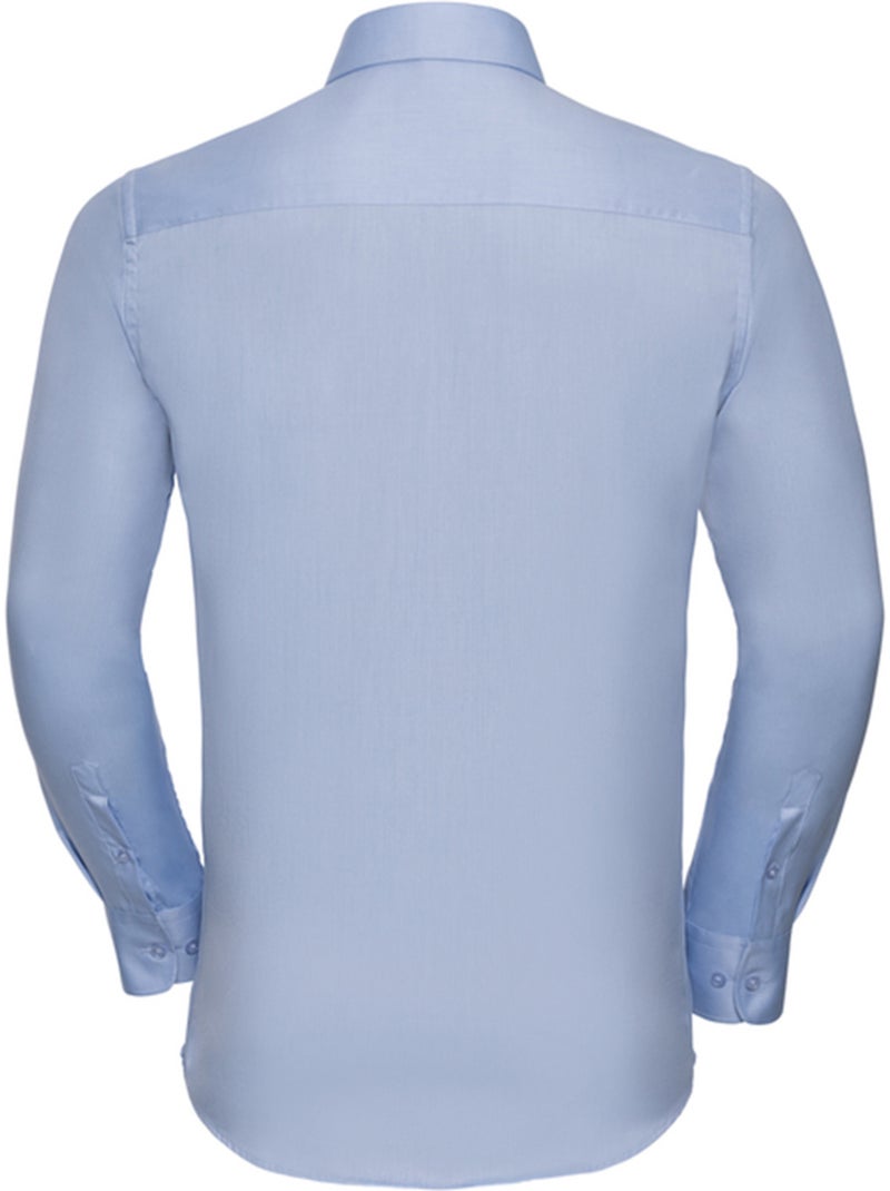 Chemise manches longues - russell collection Bleu clair - Kiabi
