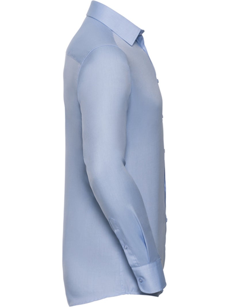Chemise manches longues - russell collection Bleu clair - Kiabi