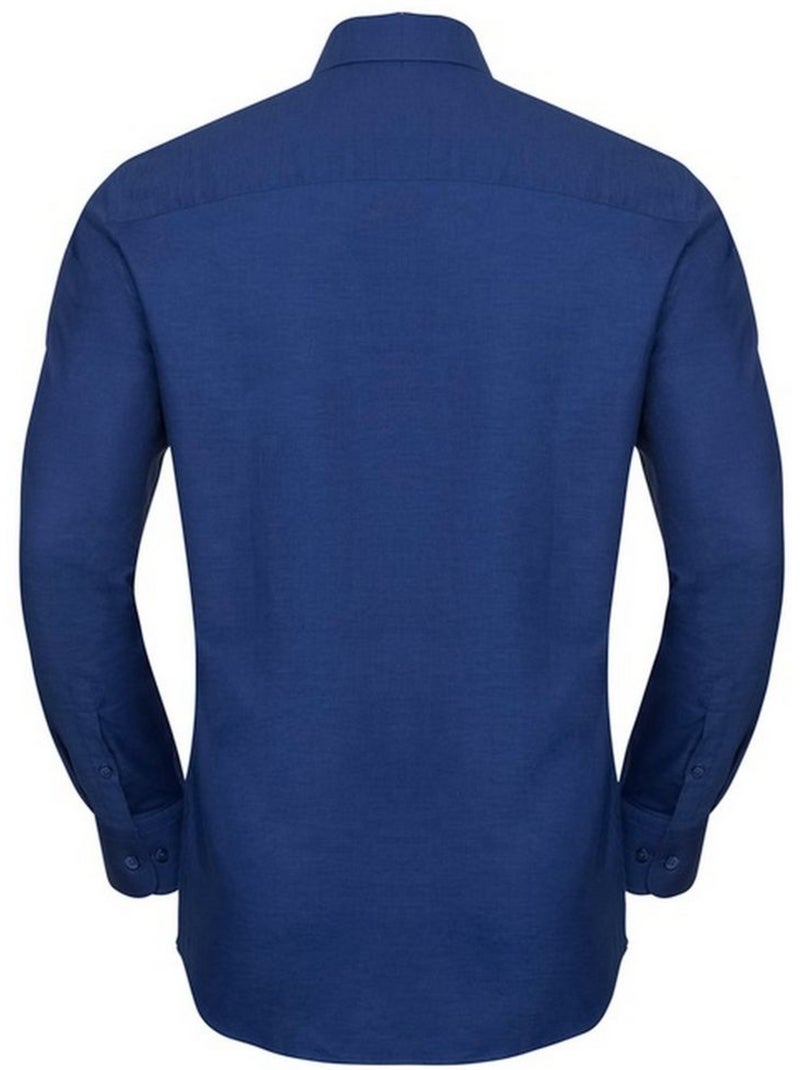 Chemise manches longues - russell collection Bleu roi - Kiabi