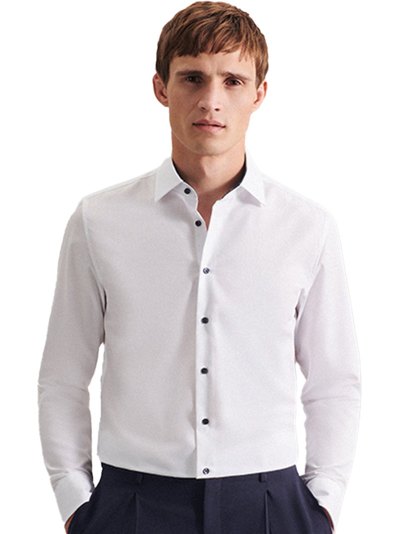 Chemise manches longues - seidensticker Blanc - Kiabi