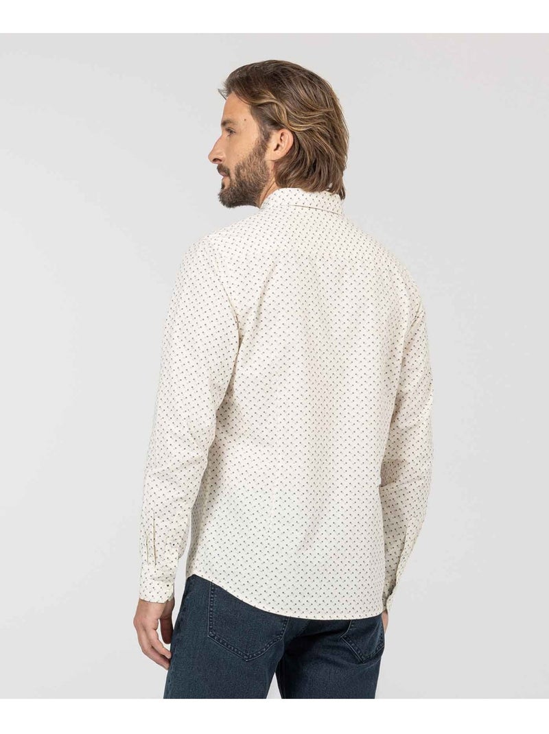 Chemise manches longues - Terre de Marins Blanc - Kiabi