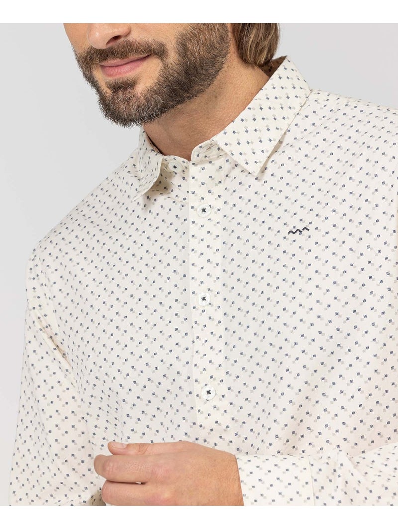 Chemise manches longues - Terre de Marins Blanc - Kiabi