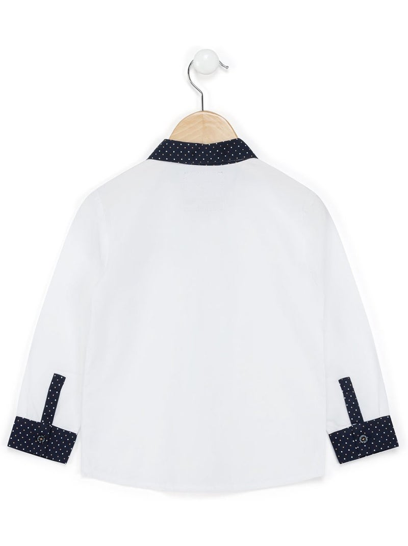 Chemise manches longues - terre de marins Blanc - Kiabi
