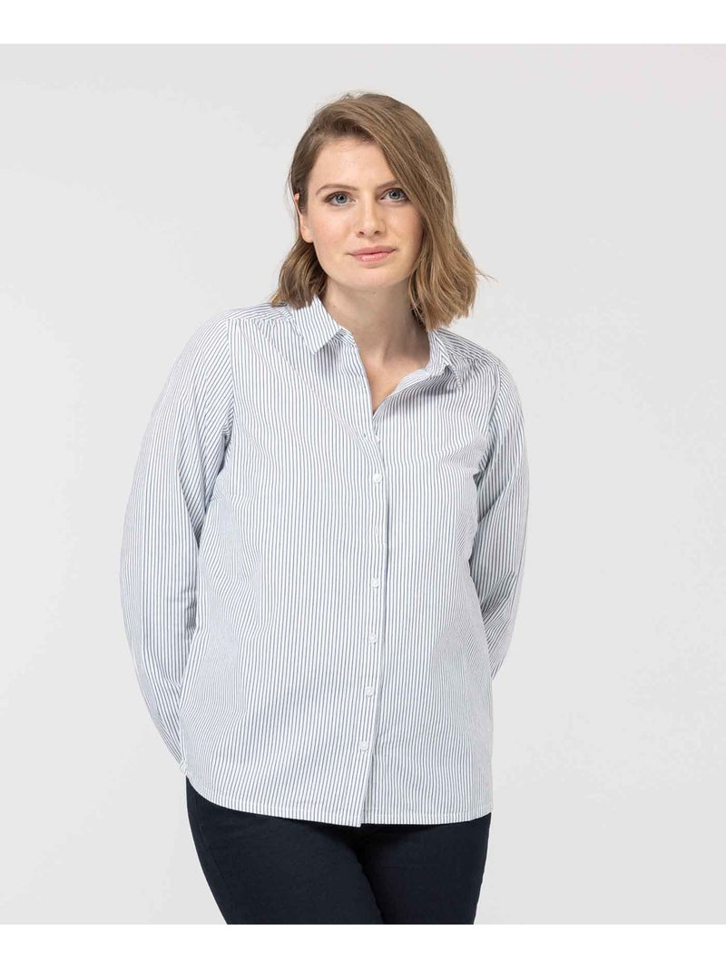Chemise manches longues - Terre de Marins Bleu - Kiabi