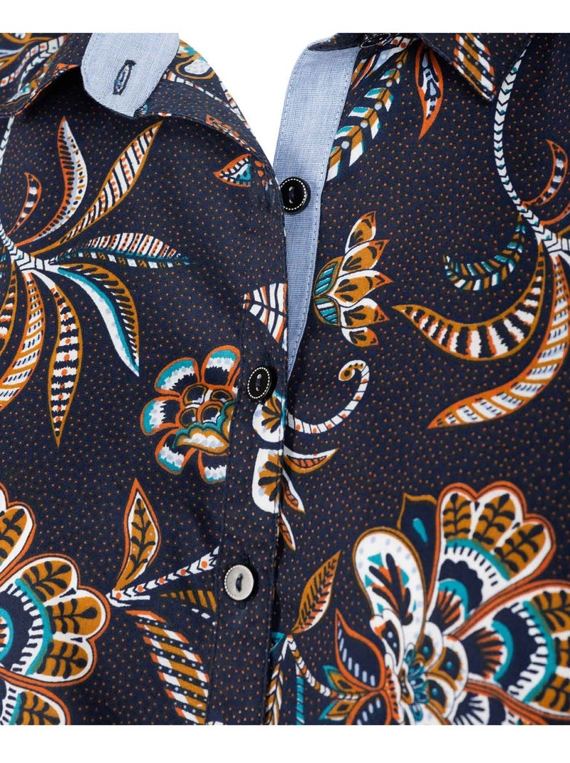 Chemise manches longues - Terre de Marins Bleu - Kiabi