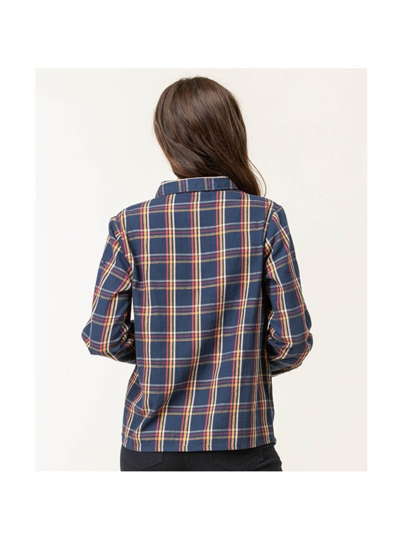 Chemise manches longues - Terre de Marins Bleu marine - Kiabi