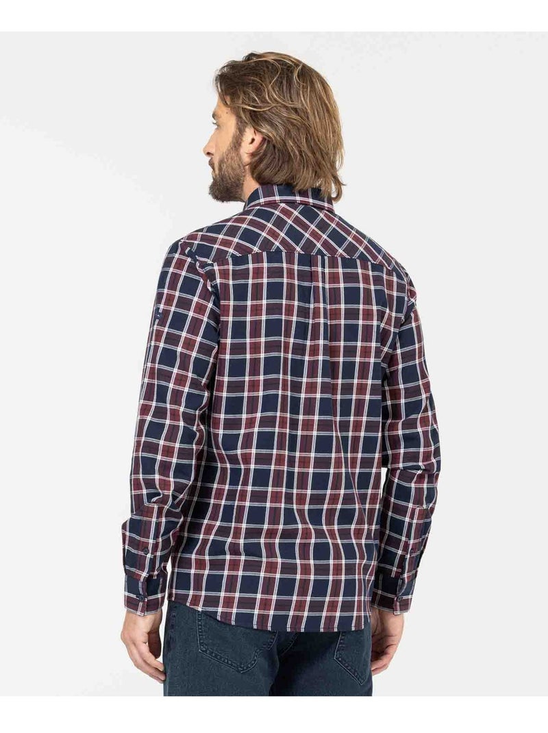 Chemise manches longues - Terre de Marins Bleu marine - Kiabi