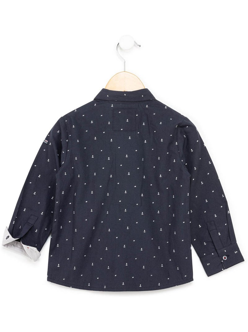 Chemise manches longues - Terre de Marins Bleu - Kiabi