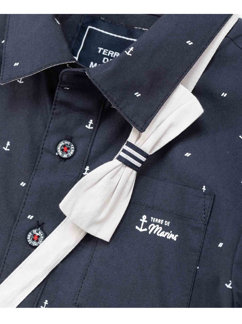 Chemise manches longues - Terre de Marins Bleu - Kiabi