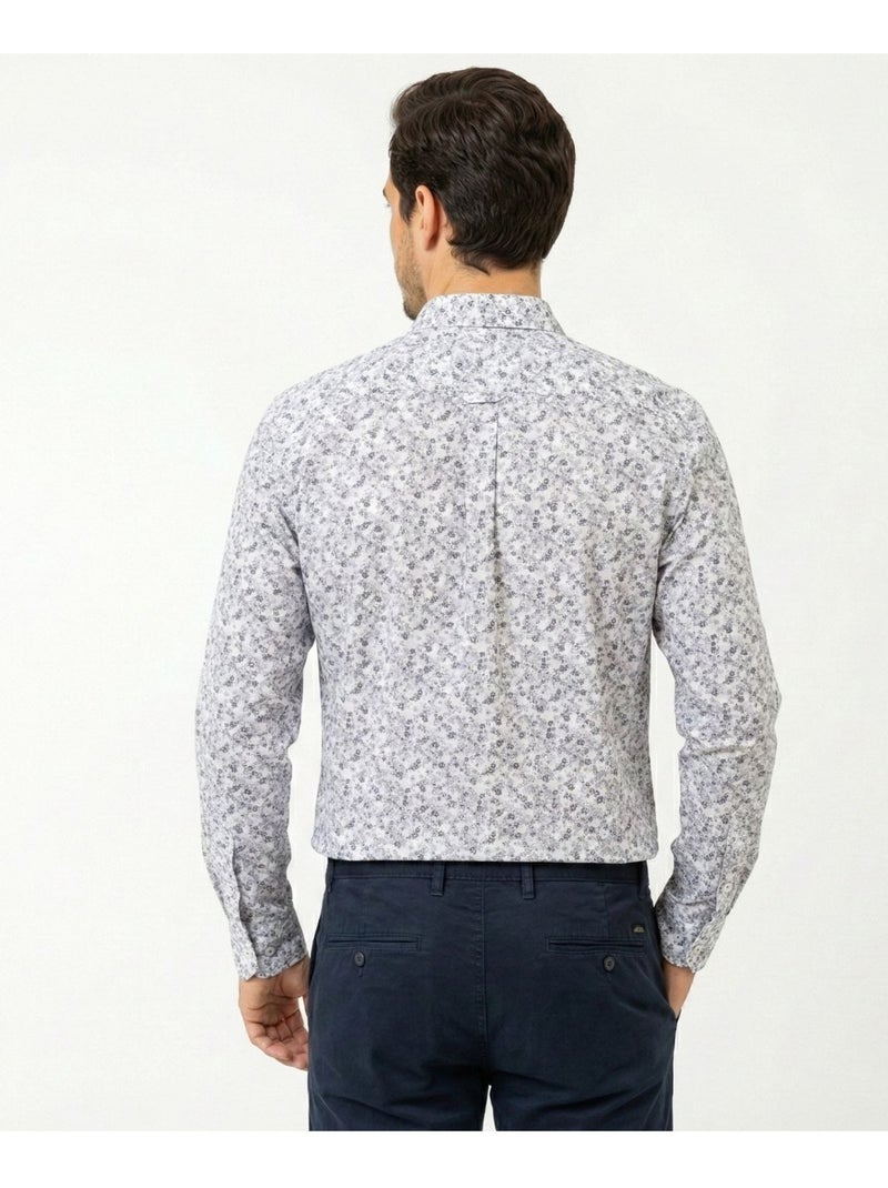 Chemise manches longues - Terre de Marins Gris - Kiabi