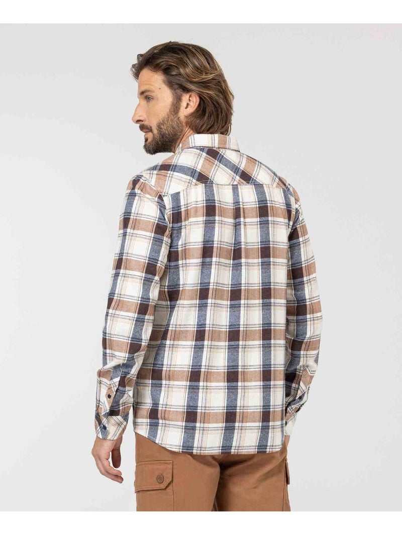 Chemise manches longues - Terre de Marins Multicolore - Kiabi