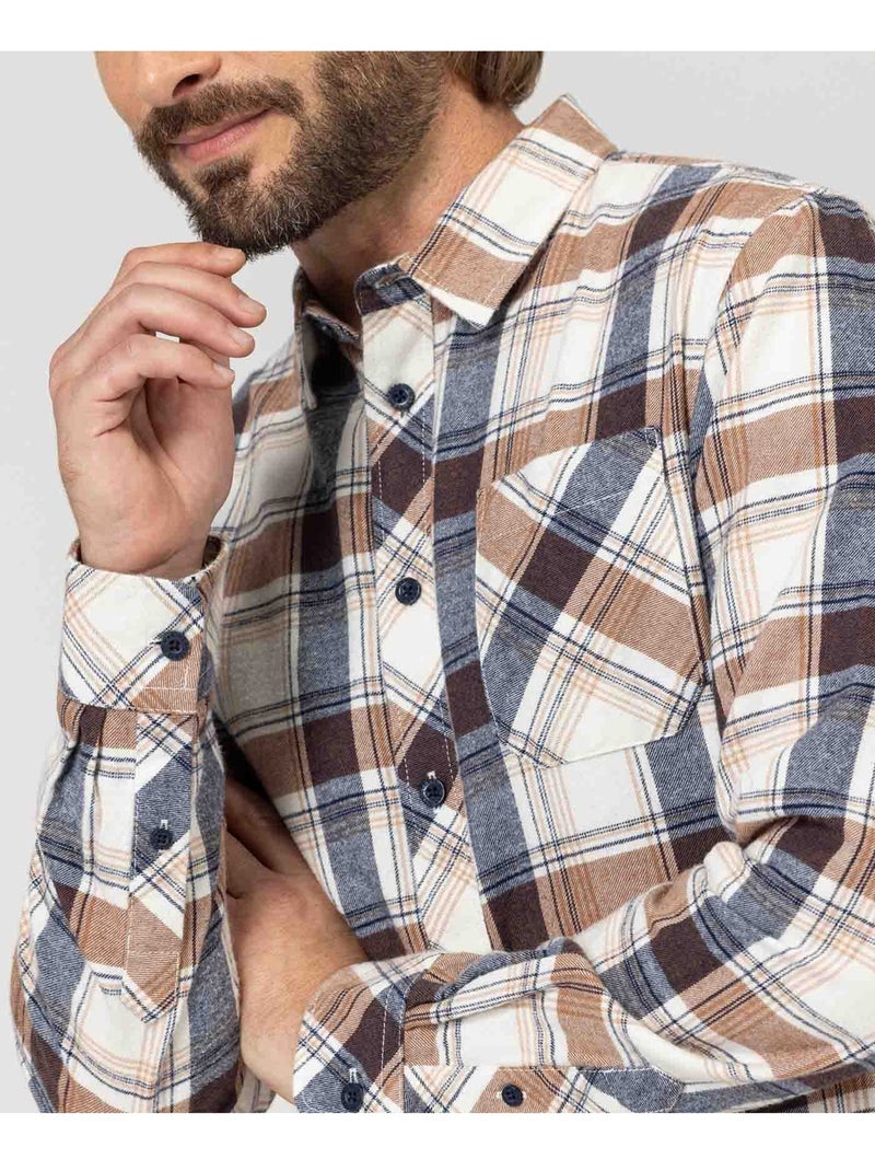 Chemise manches longues - Terre de Marins Multicolore - Kiabi