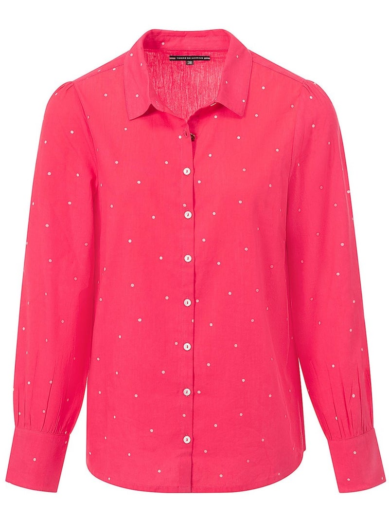 Chemise manches longues - Terre de Marins Rose - Kiabi