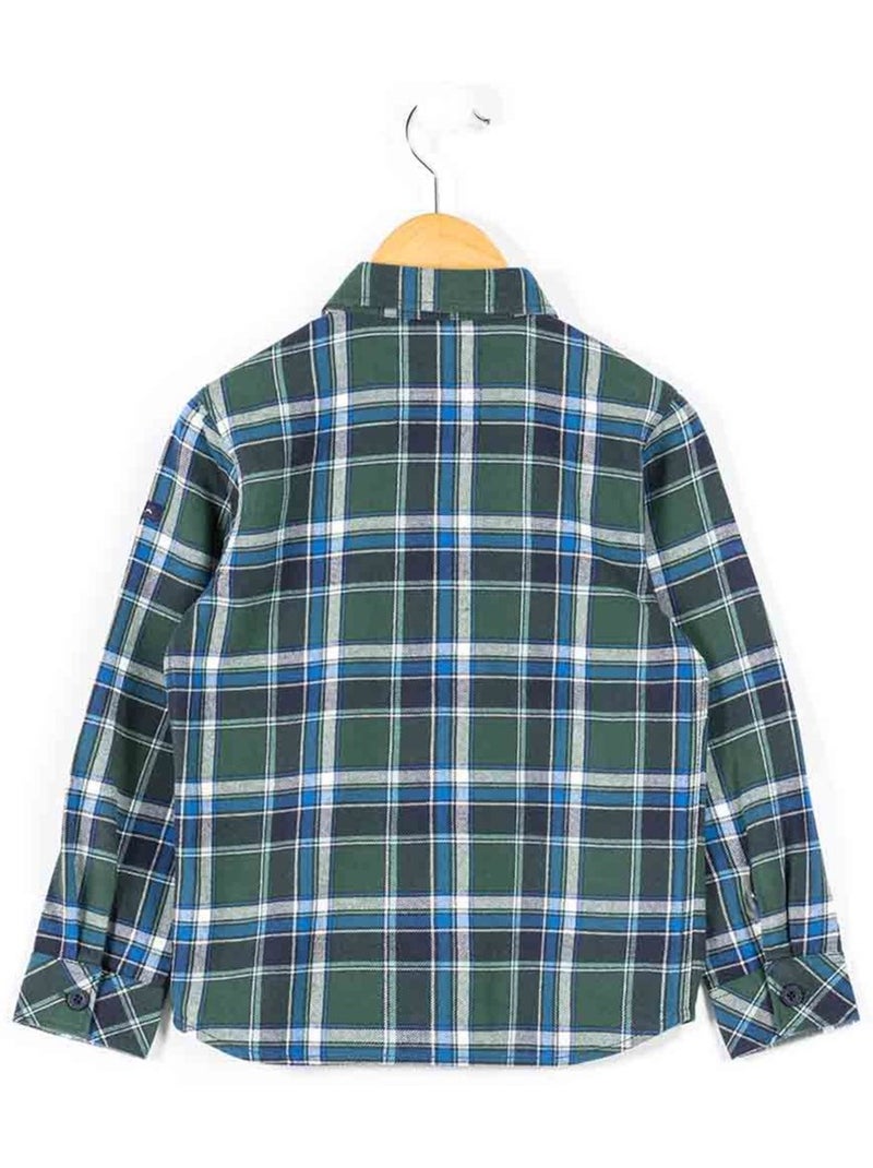 Chemise manches longues - Terre de Marins Vert - Kiabi