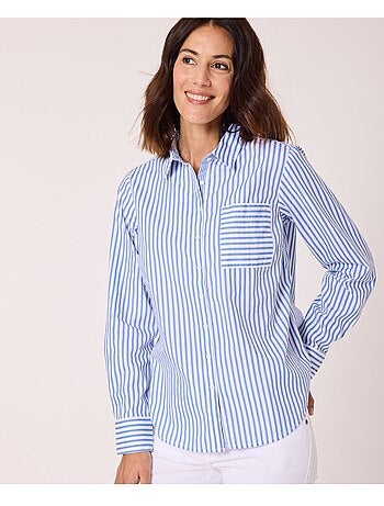 Chemise manches longues 100% coton - Terre de Marins