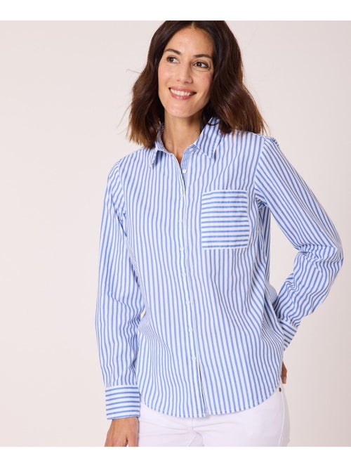 Chemise manches longues 100% coton - Terre de Marins - Kiabi