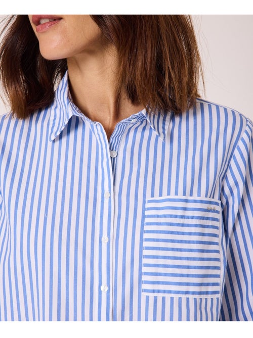 Chemise manches longues 100% coton - Terre de Marins - Kiabi