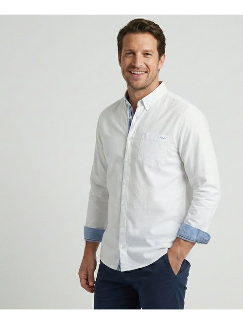 Chemise manches longues 100% coton - Terre de Marins - Kiabi