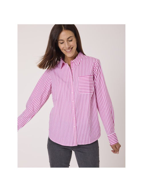 Chemise manches longues 100% coton - Terre de Marins - Kiabi