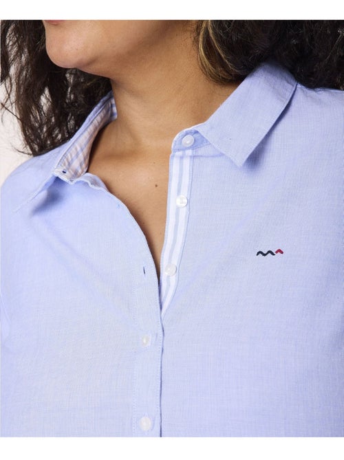 Chemise manches longues 100% coton - Terre de Marins - Kiabi