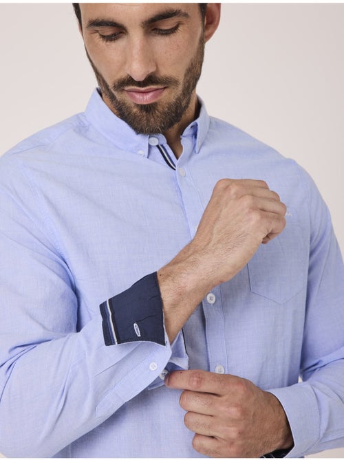 Chemise manches longues 100% coton - Terre de Marins - Kiabi