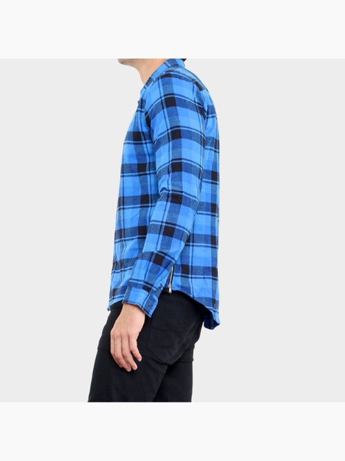 Chemise manches longues à carreaux - Kiabi