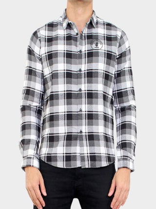 Chemise manches longues à carreaux