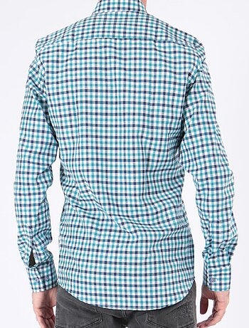 Chemise manches longues à carreaux