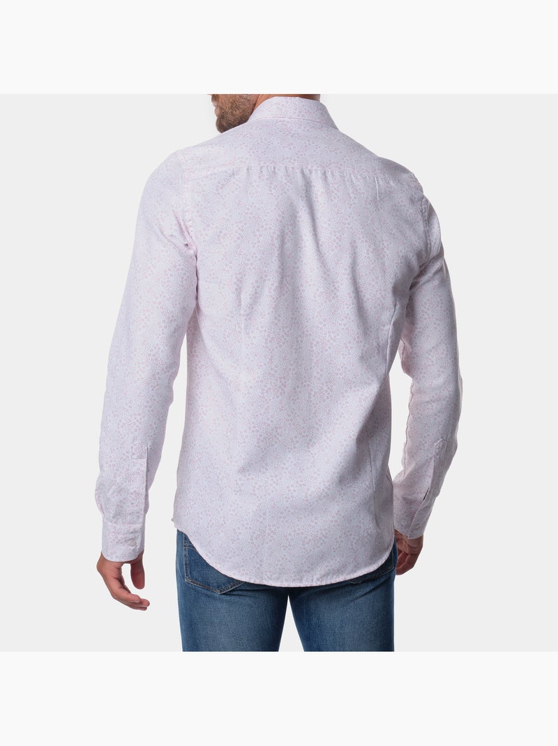 Chemise manches longues à motif Beige - Kiabi