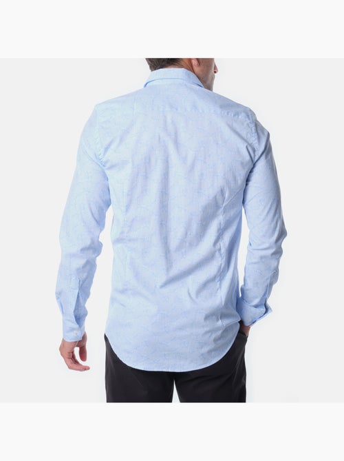 Chemise manches longues à motif - Kiabi