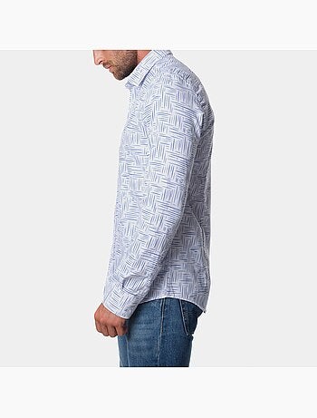 Chemise manches longues à motif