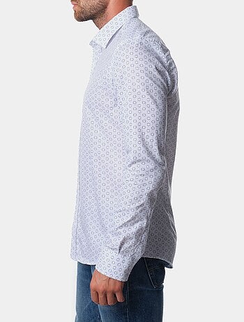 Chemise manches longues à motif