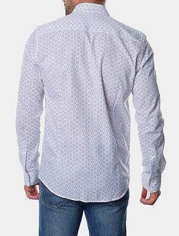 Chemise manches longues à motif