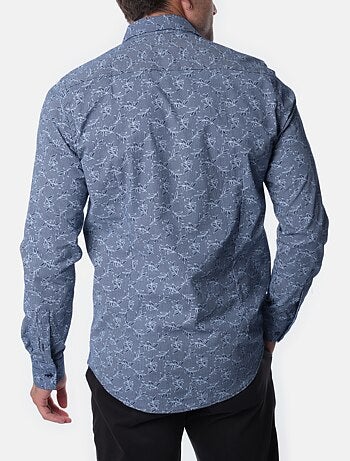 Chemise manches longues à motif