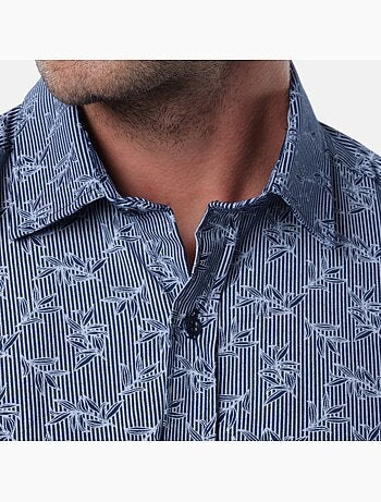Chemise manches longues à motif