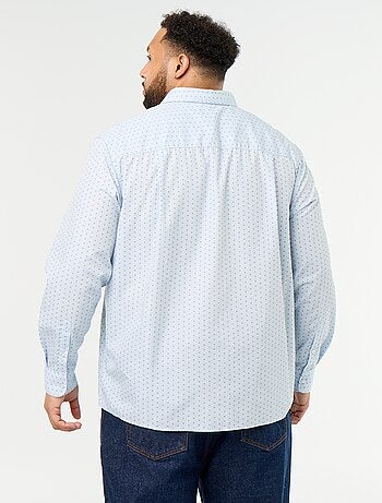 Chemise manches longues à motif