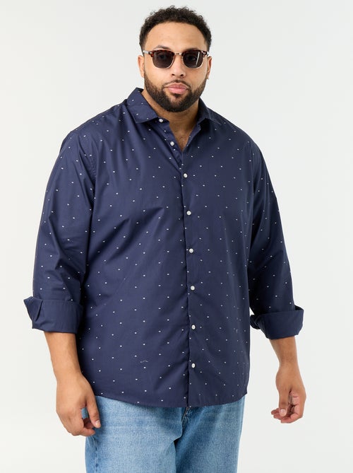 Chemise manches longues à motif - Kiabi Chemise manches longues à motif - Kiabi