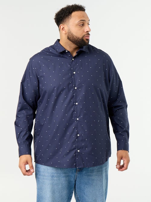 Chemise manches longues à motif - Kiabi Chemise manches longues à motif - Kiabi