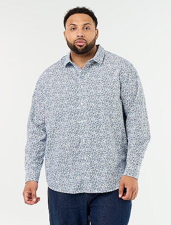 Chemise manches longues à motif