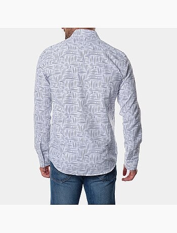 Chemise manches longues à motif