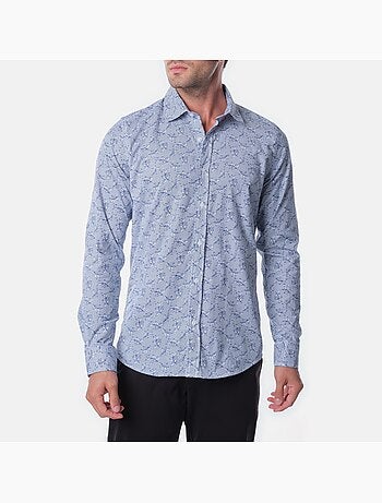 Chemise manches longues à motif