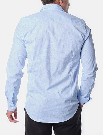 Chemise manches longues à motif